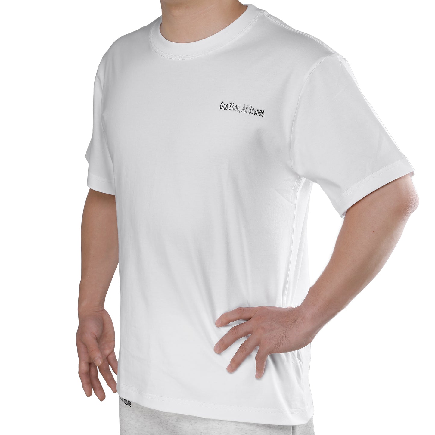 White T-shirt from One Shoe,All Scenes!
