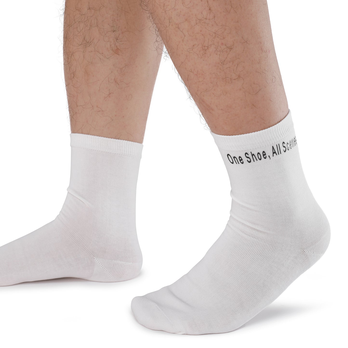 White mid calf socks from One Shoe,All Scenes!