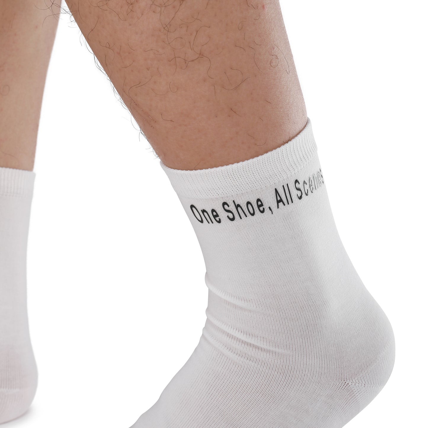 White mid calf socks from One Shoe,All Scenes!