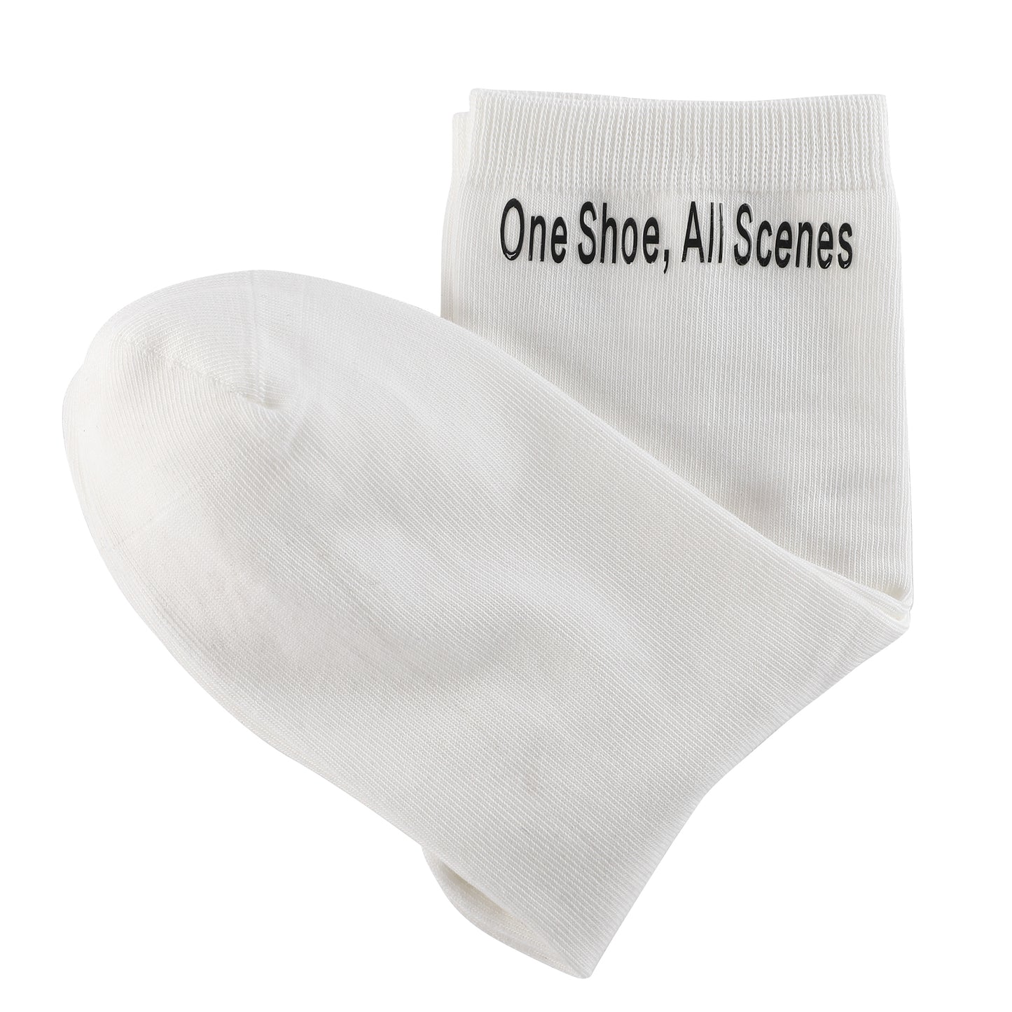 White mid calf socks from One Shoe,All Scenes!