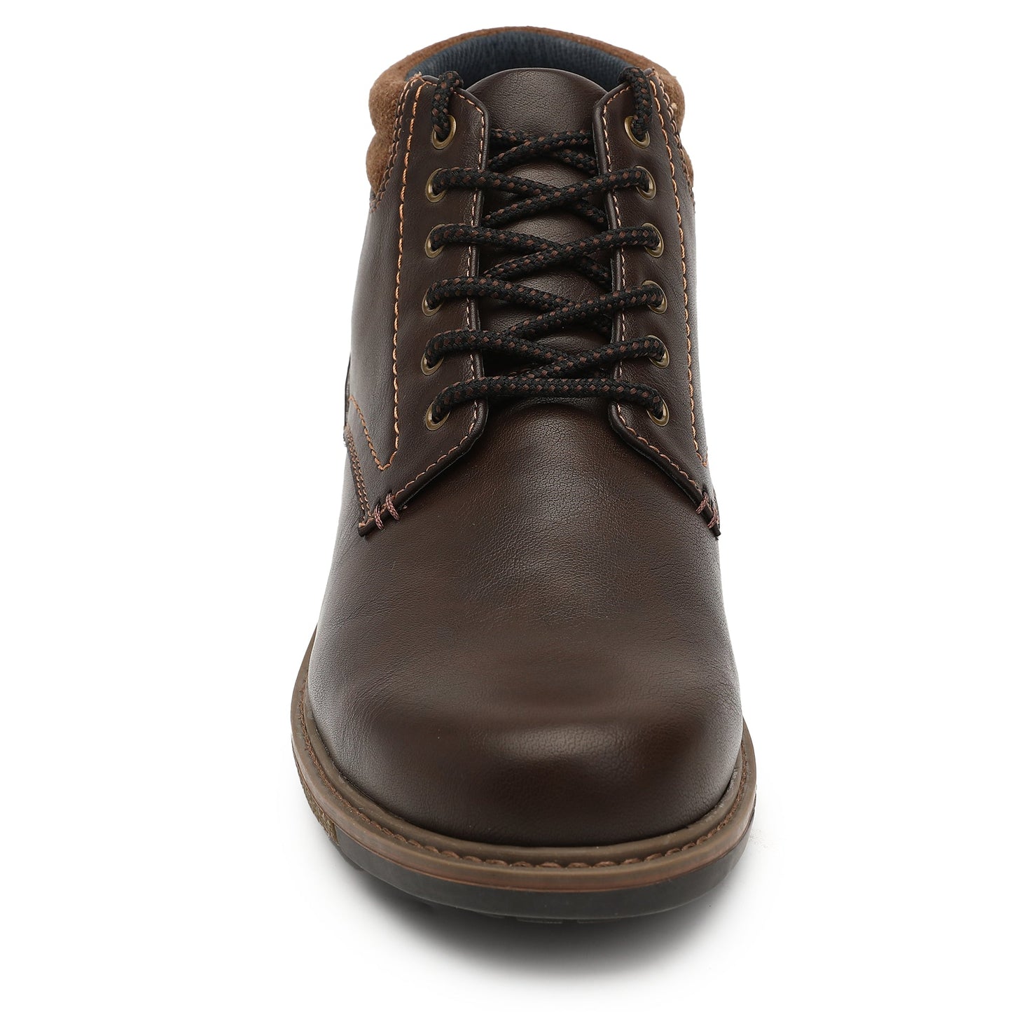 Men's Vintage Solid Colour Boots, Comfy Non Slip Durable Lace Up Shoes For Men's Outdoor Activities