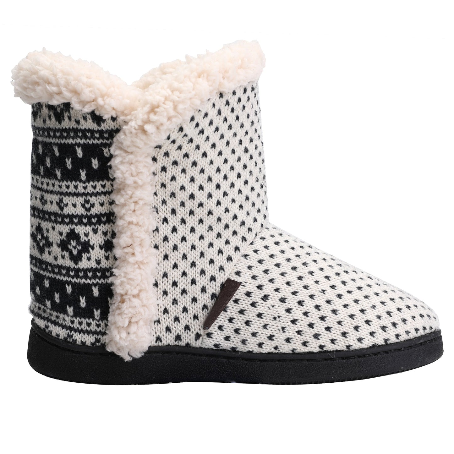Womens Fashion Slipper Booties Knitted Ankle Memory Foam Slippers