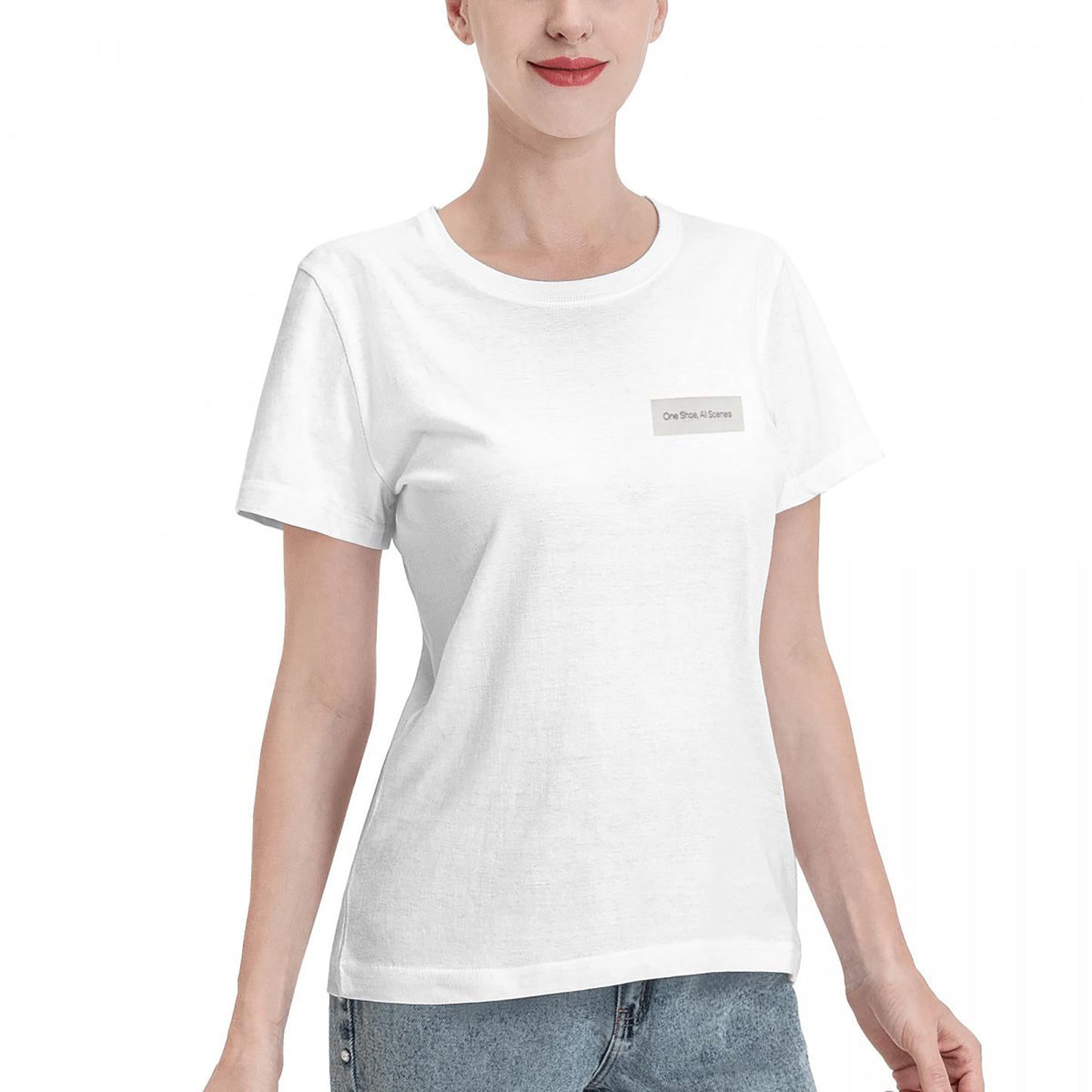 Simple Pure  White T-Shirt Fashion Cotton Clothes