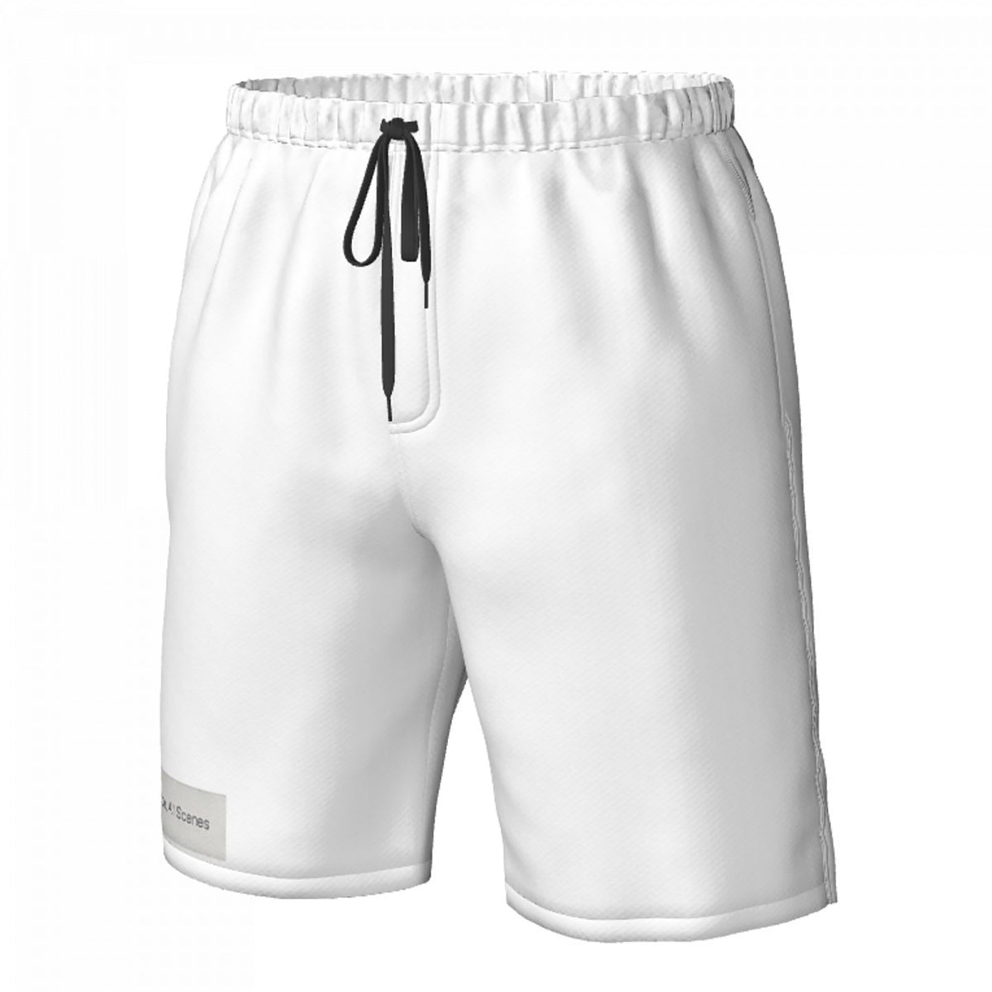 White Men's Summer Shorts Comfortable And Soft Fabric Daily Wearing