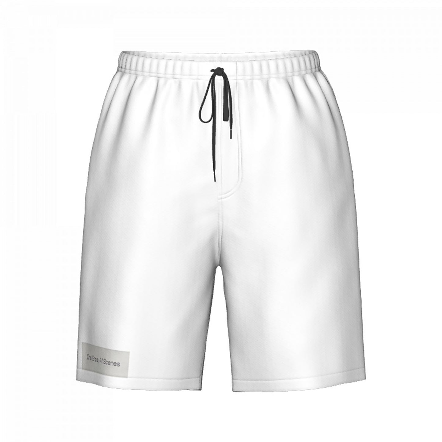 White Men's Summer Shorts Comfortable And Soft Fabric Daily Wearing