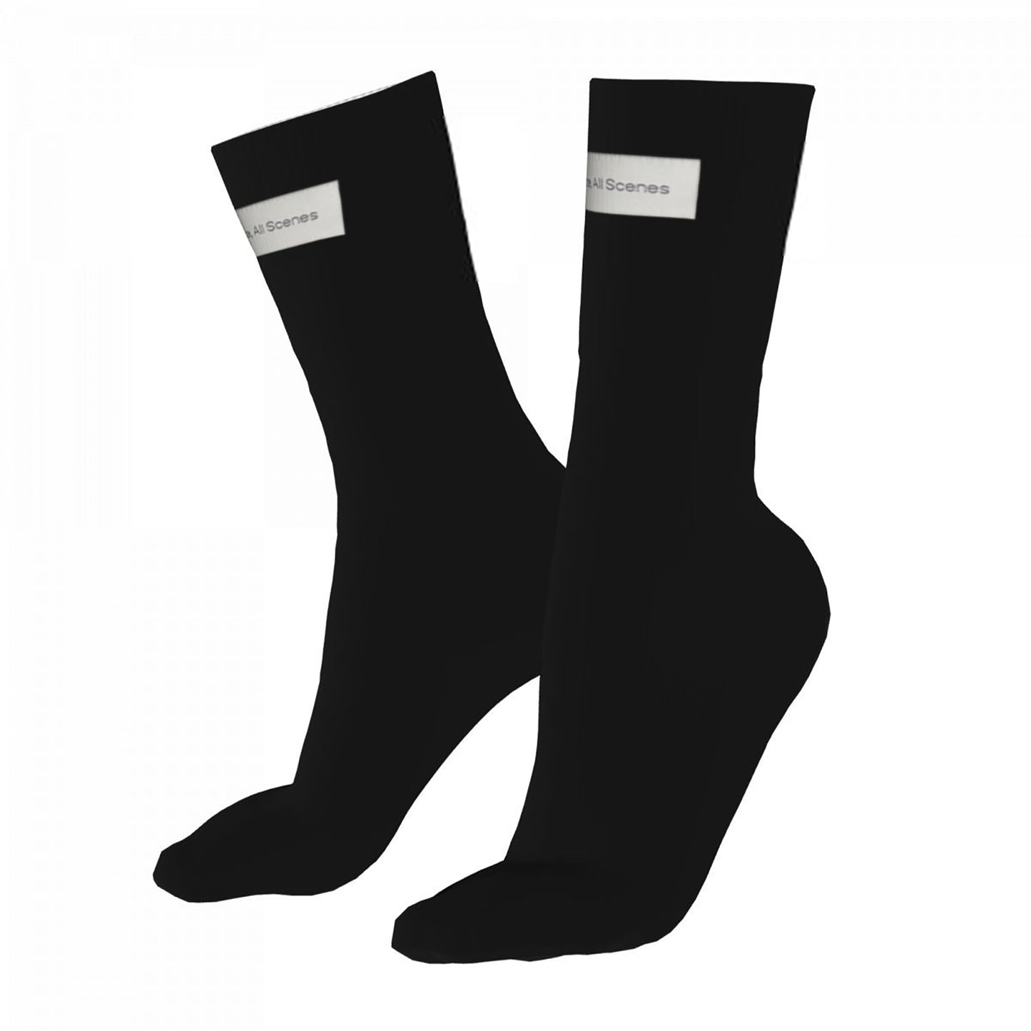 Classic Black Men's Socks Soft and Breathable Daily Wear