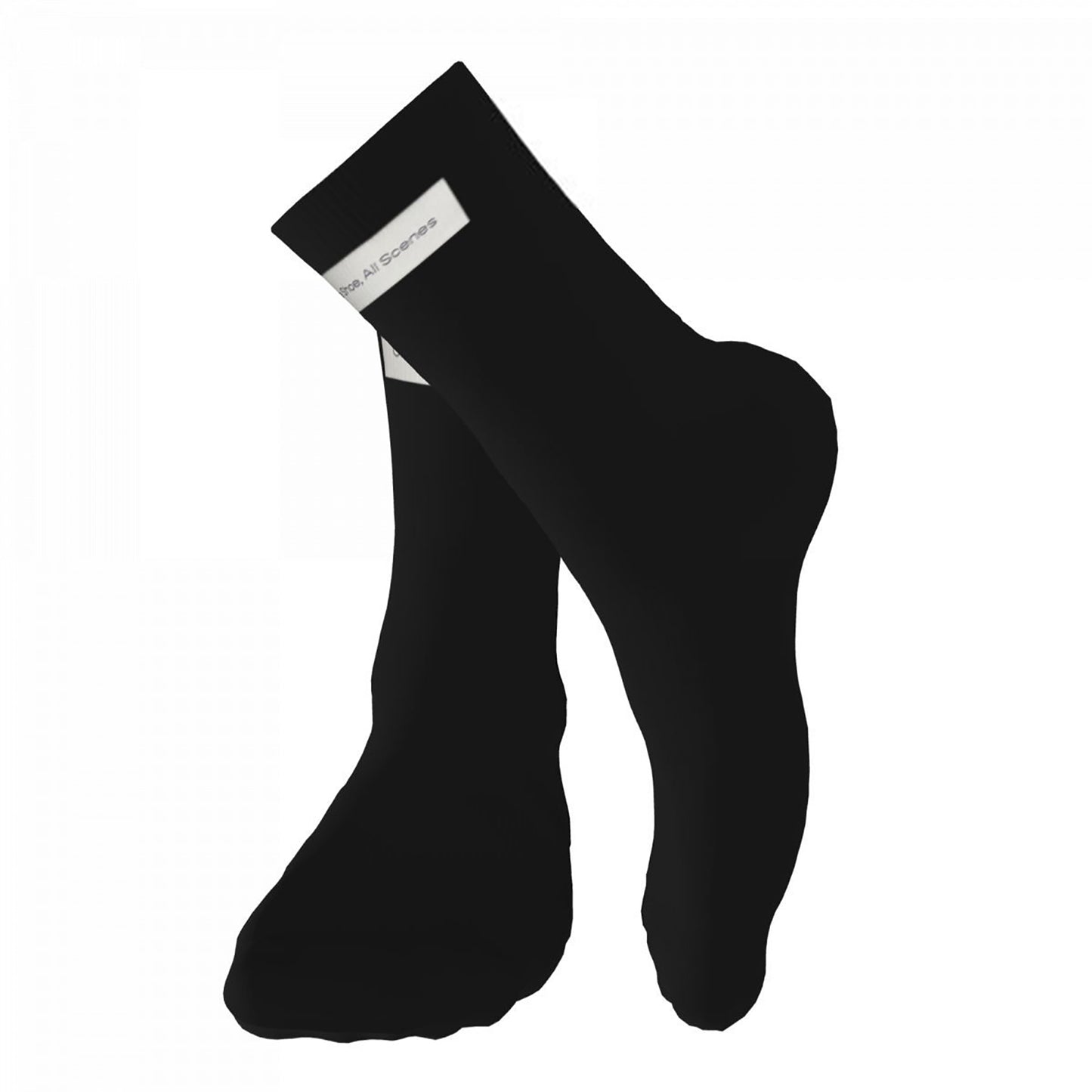 Classic Black Men's Socks Soft and Breathable Daily Wear