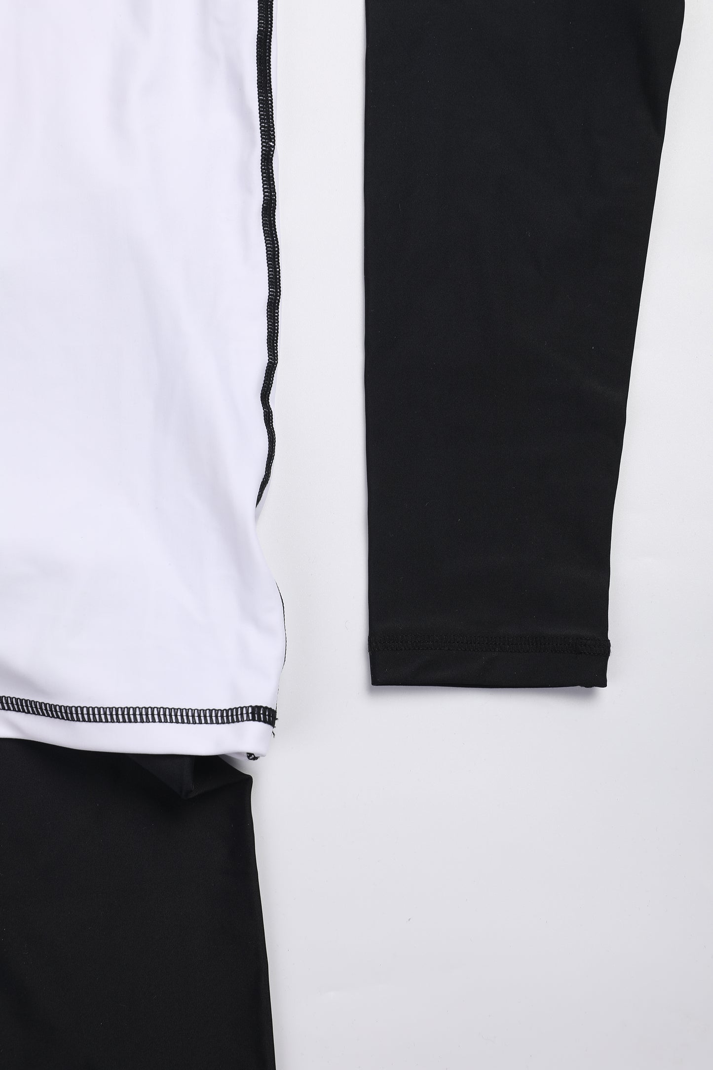 KinderKicks Black & White Cotton-Lined Athletic Set