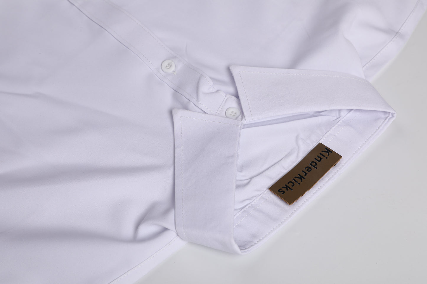 Kinderkicks Classic White Cotton Shirt – Premium Versatile Dress Shirt for Formal Wear