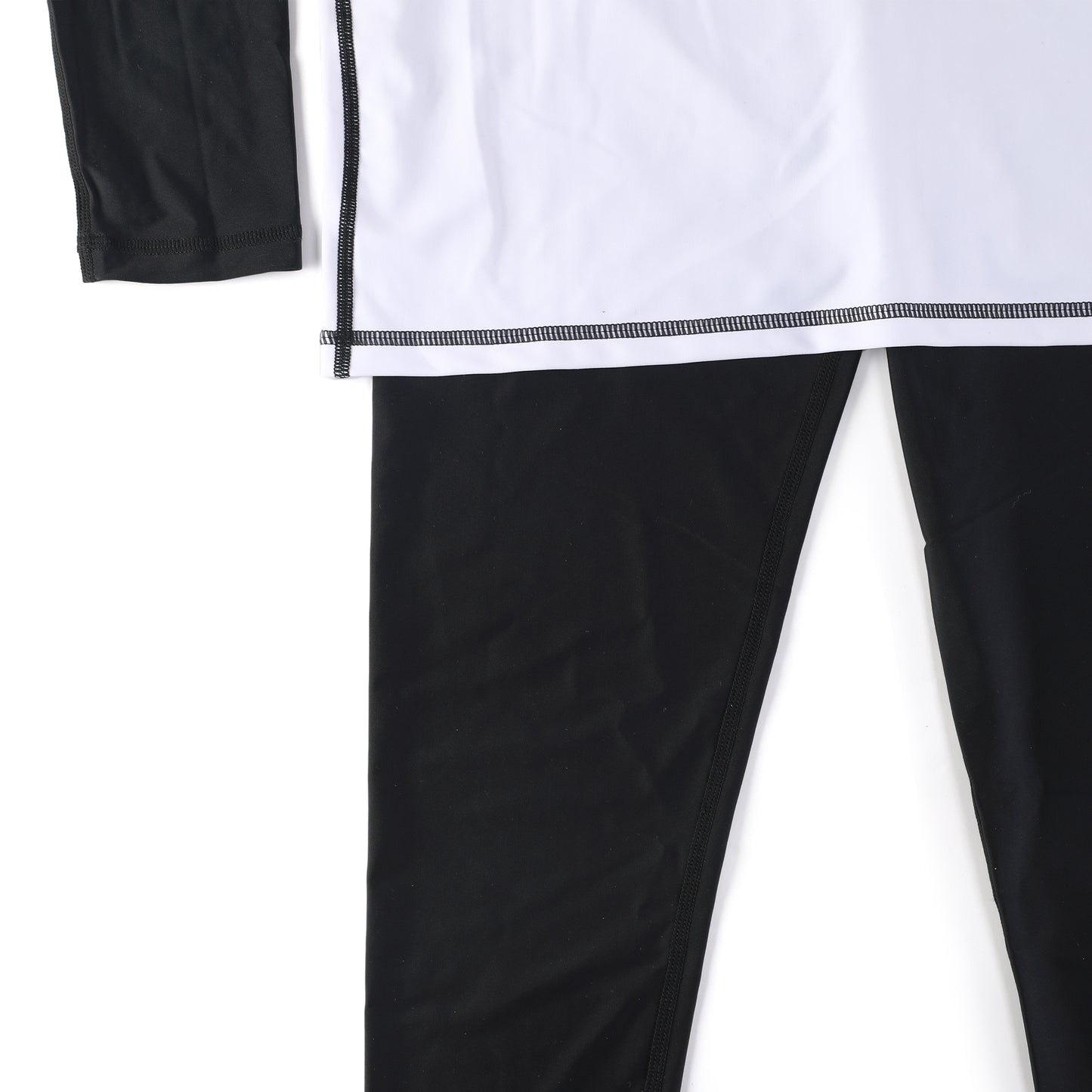 弥新 MIXIN Black & White Full-Length Wetsuit for Water Skiing and Diving