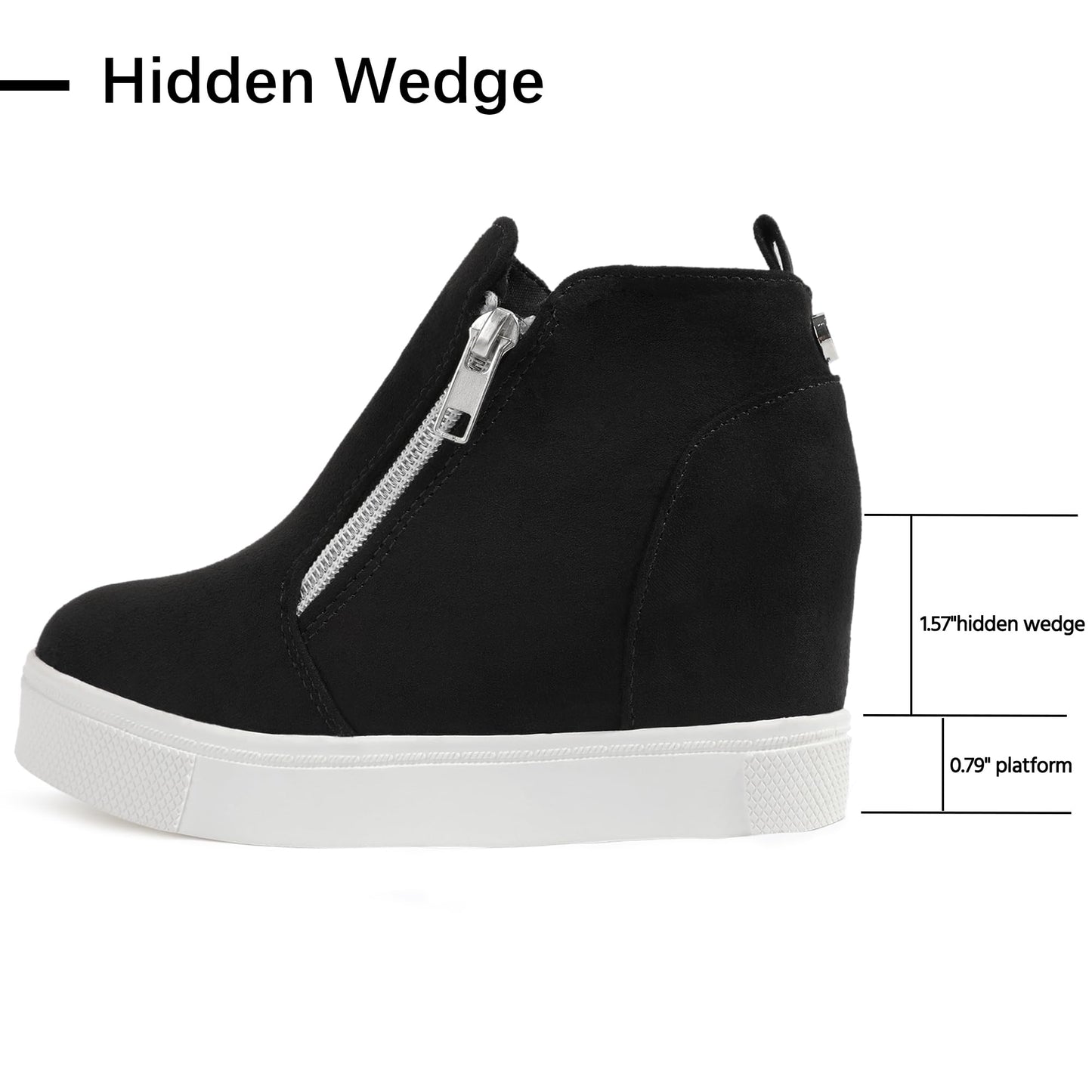 Girls Wedge Sneakers Kids Boots High Top Platform Shoes Littile Kids/Big Kids