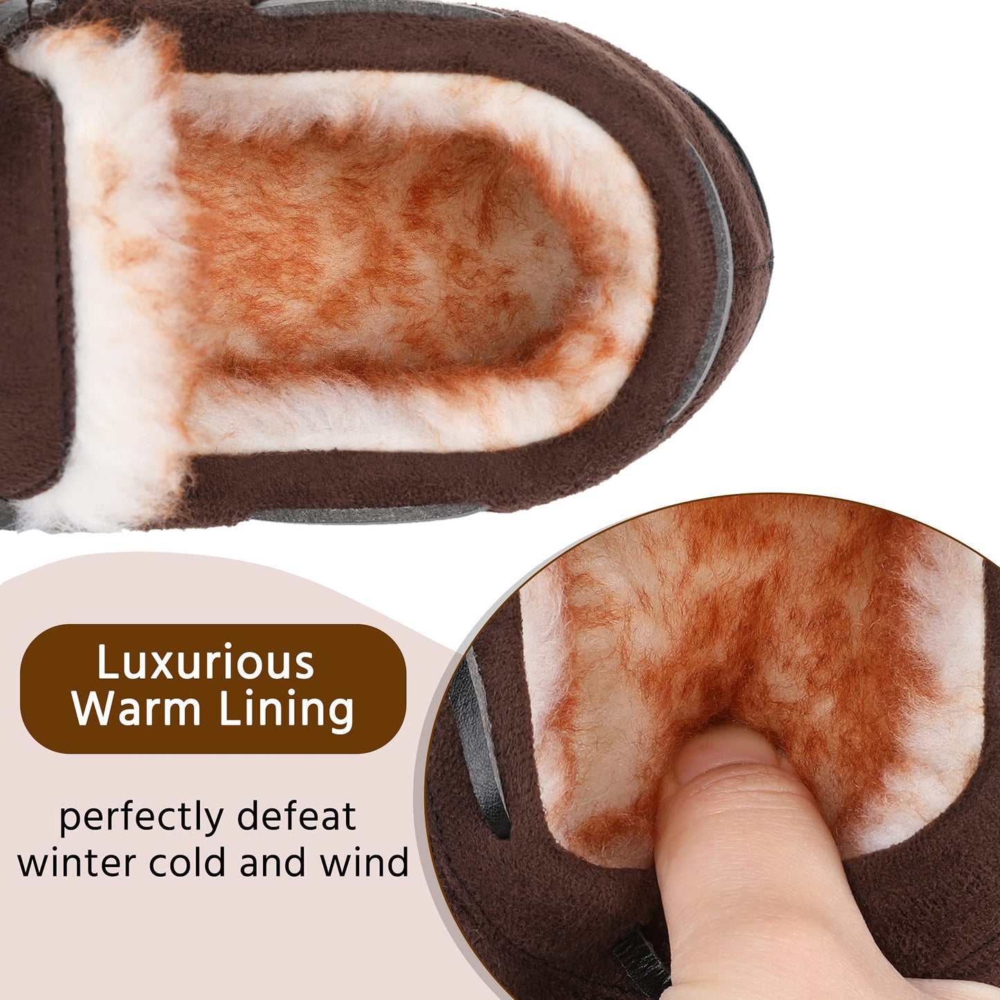 Boys Slippers Girls Slippers Memory Foam Moccasin Shoes Furry Plush Lining Non Slip Indoor Outdoor Boys Slippers for Big Kids Little Kids