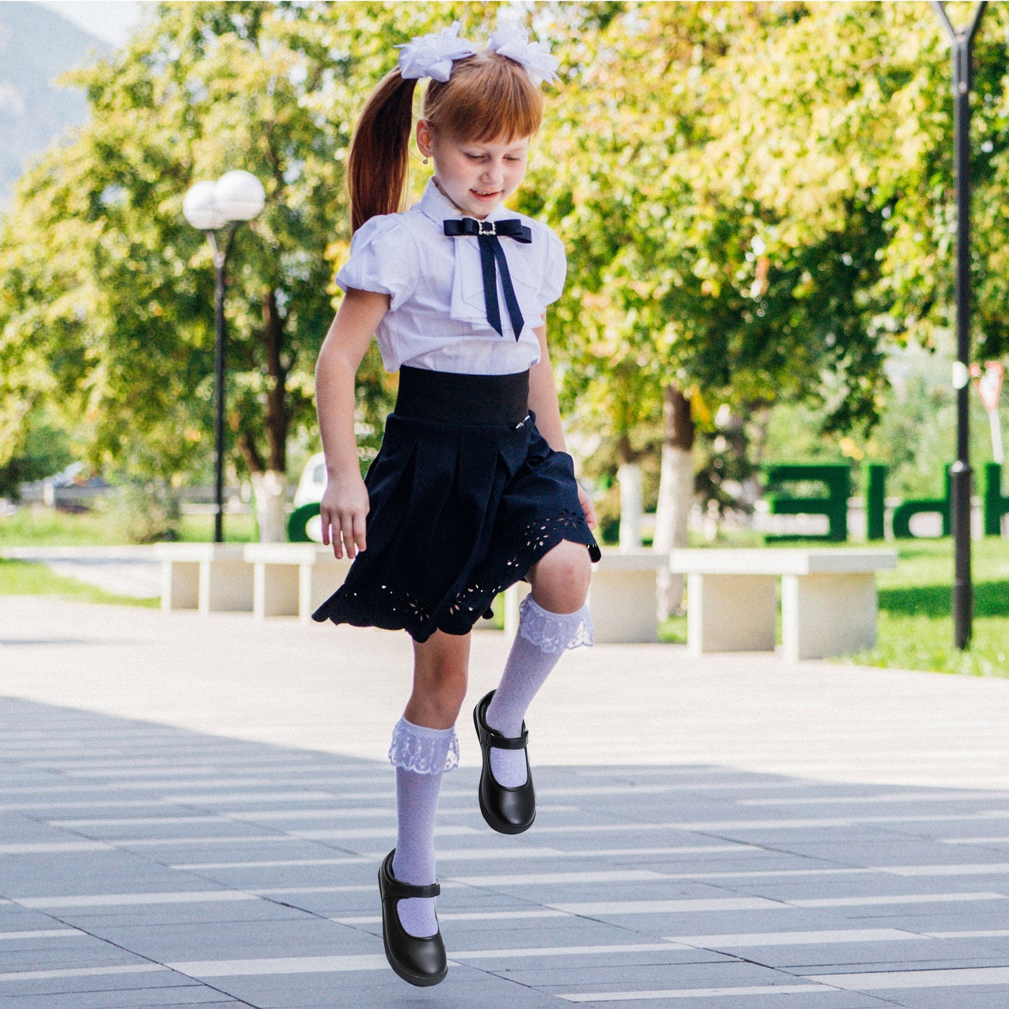 Girls Mary Jane Shoes School Uniform Flats Cute Dress Shoes for Girls Wedding Back to School