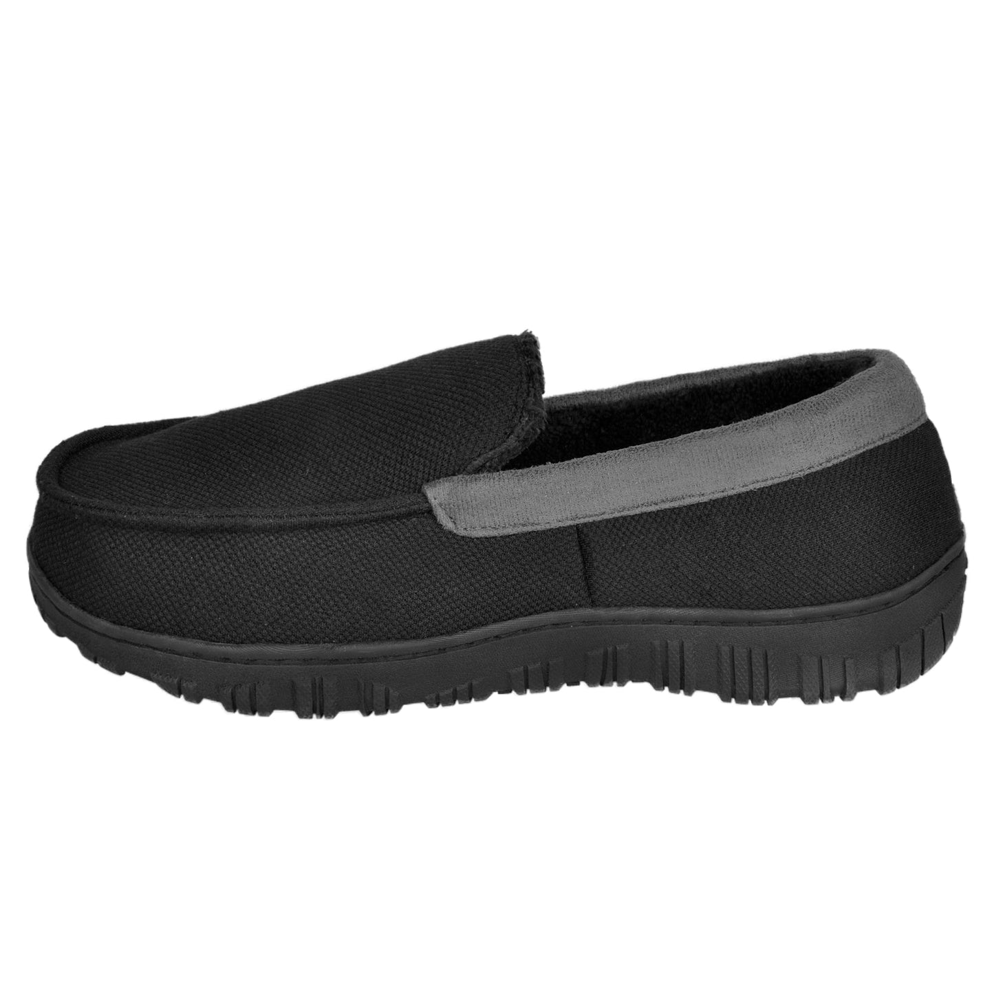 Men's Slip On Loafer Shoes With Bowknot, Comfy Non Slip Casual Rubber Sole Home Shoes For Men's Indoor Activities