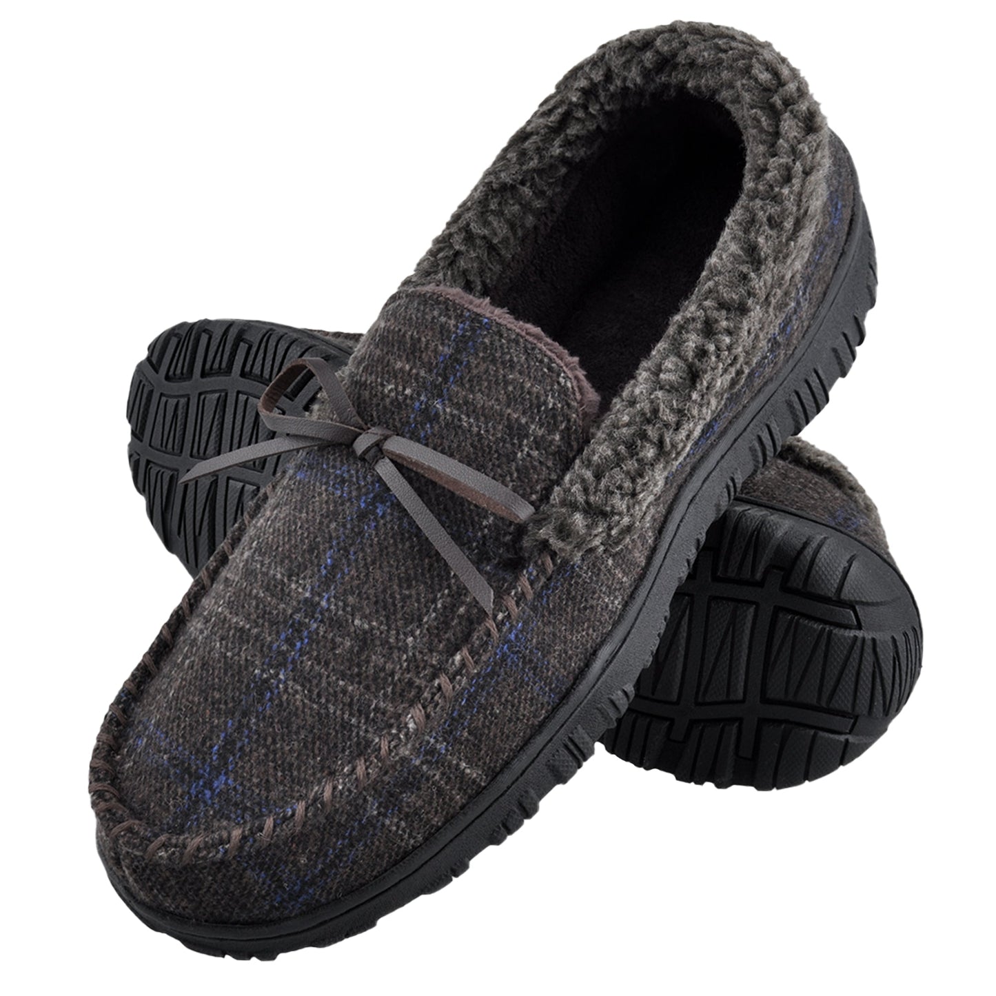 Men's Trendy Slip On Home Shoes, Comfy Non Slip Thermal Shoes For Men's Indoor Activities