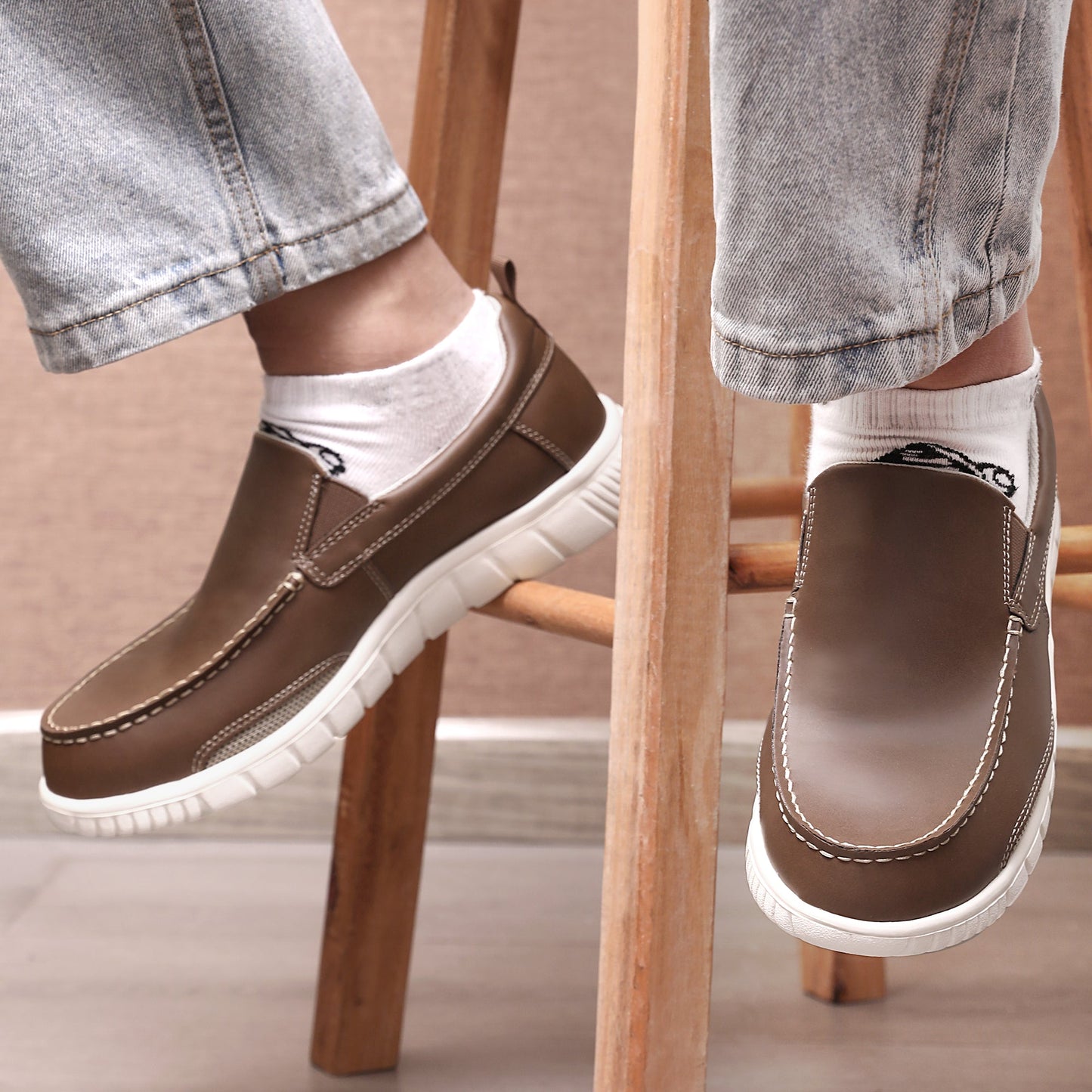 Men's Boat Shoes Slip On Men Loafer Shoes Stylish Casual Loafers Deck Shoes for Men