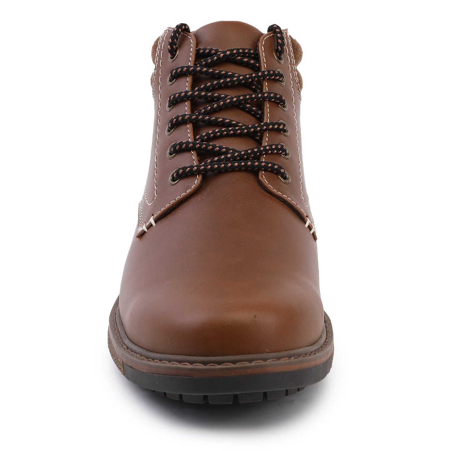 Men's Vintage Solid Colour  Boots, Comfy Non Slip Durable Lace Up Shoes For Men's Outdoor Activities