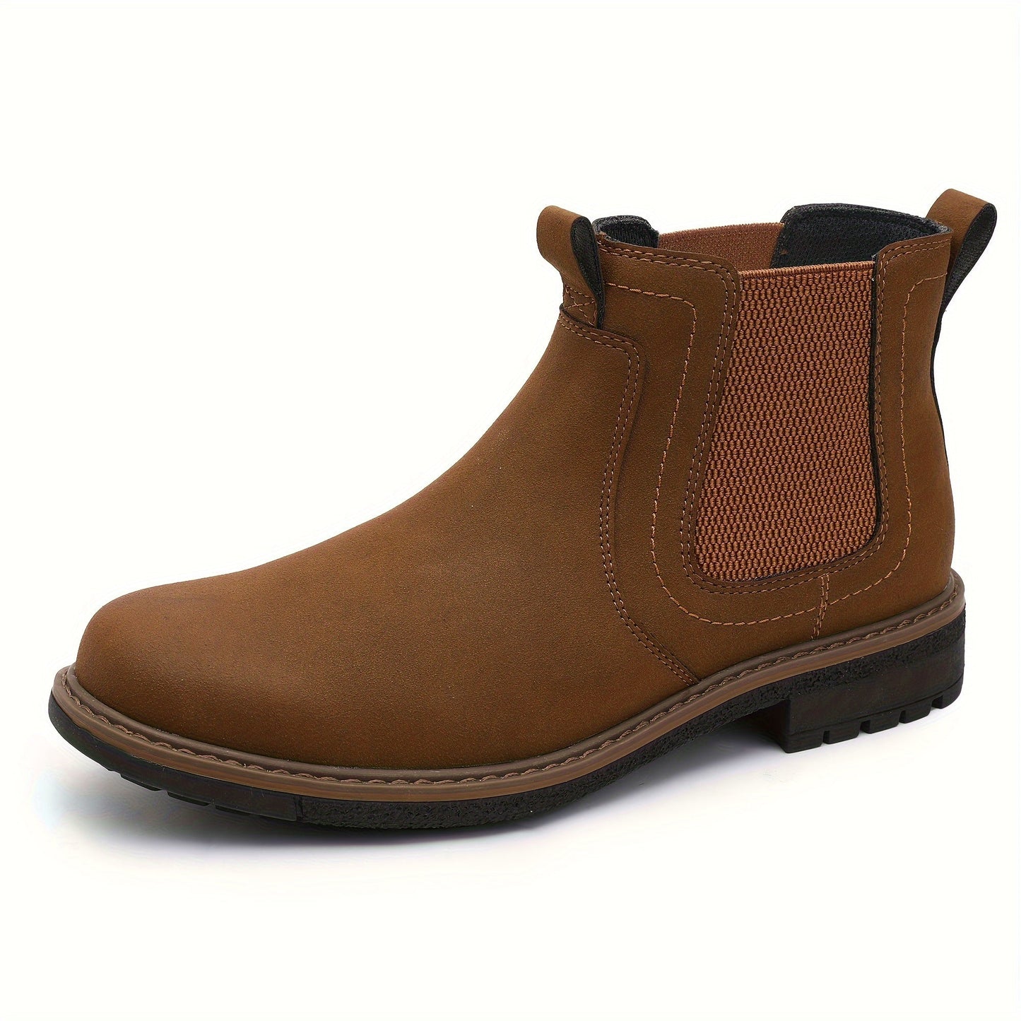 Mens Chelsea Boots Leather Dress Boots for Men Slip On Casual Ankle Men's Boots