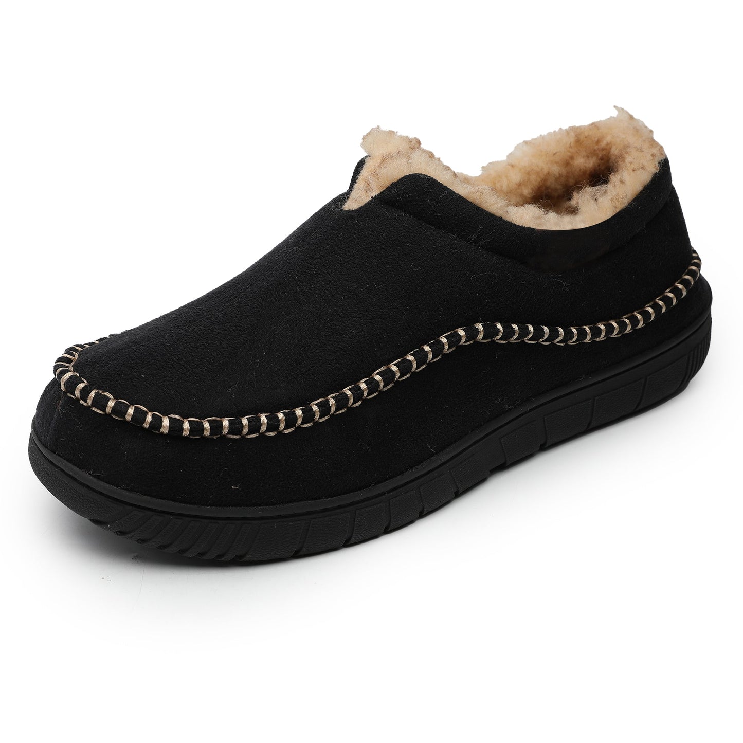 Men's Nealon Moccasin Clog Slipper, Slip on Indoor/Outdoor House Shoes