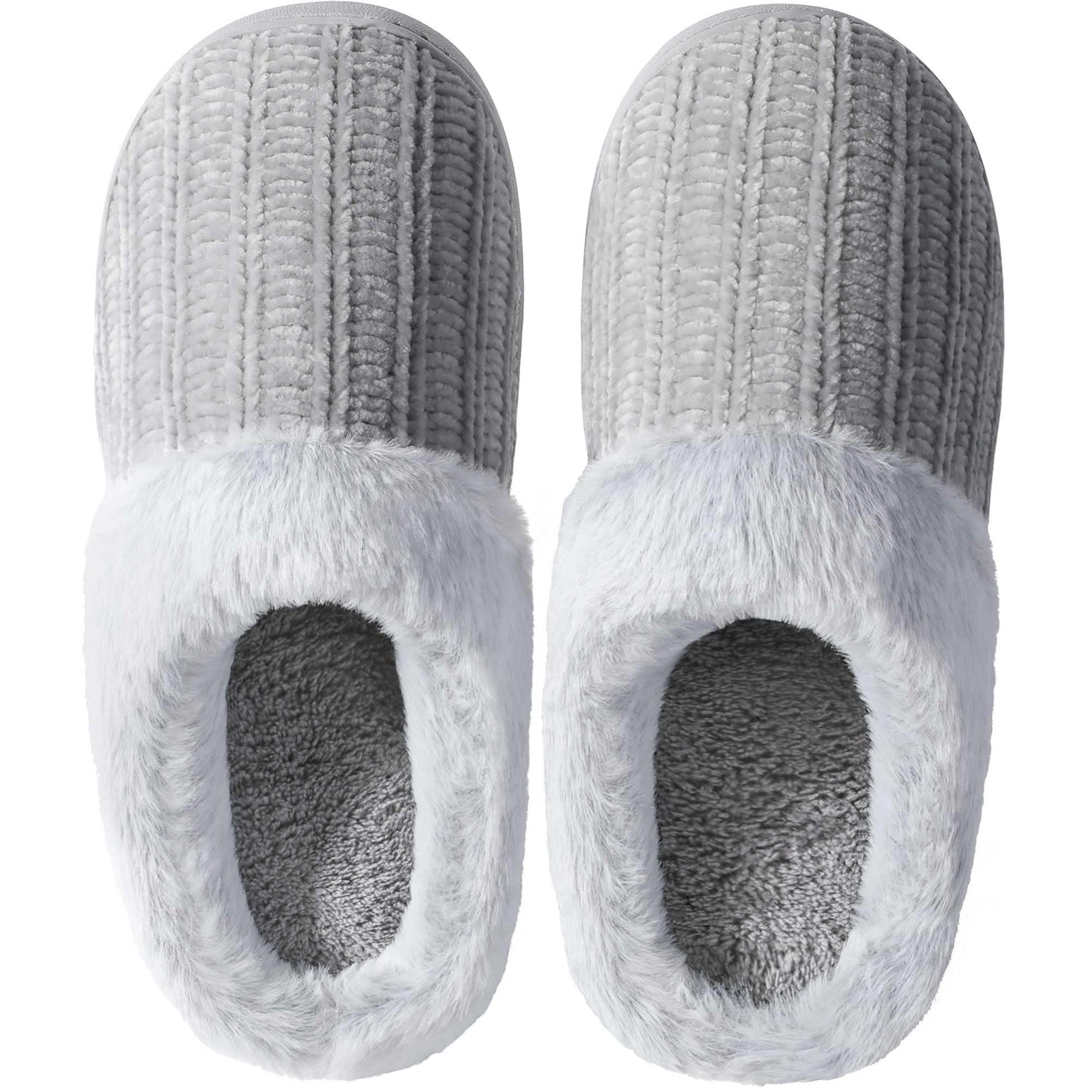 Slippers for Women Memory Foam Fuzzy House Slippers Bedroom Non-slip Warm Fluffy Plush Womens Slippers