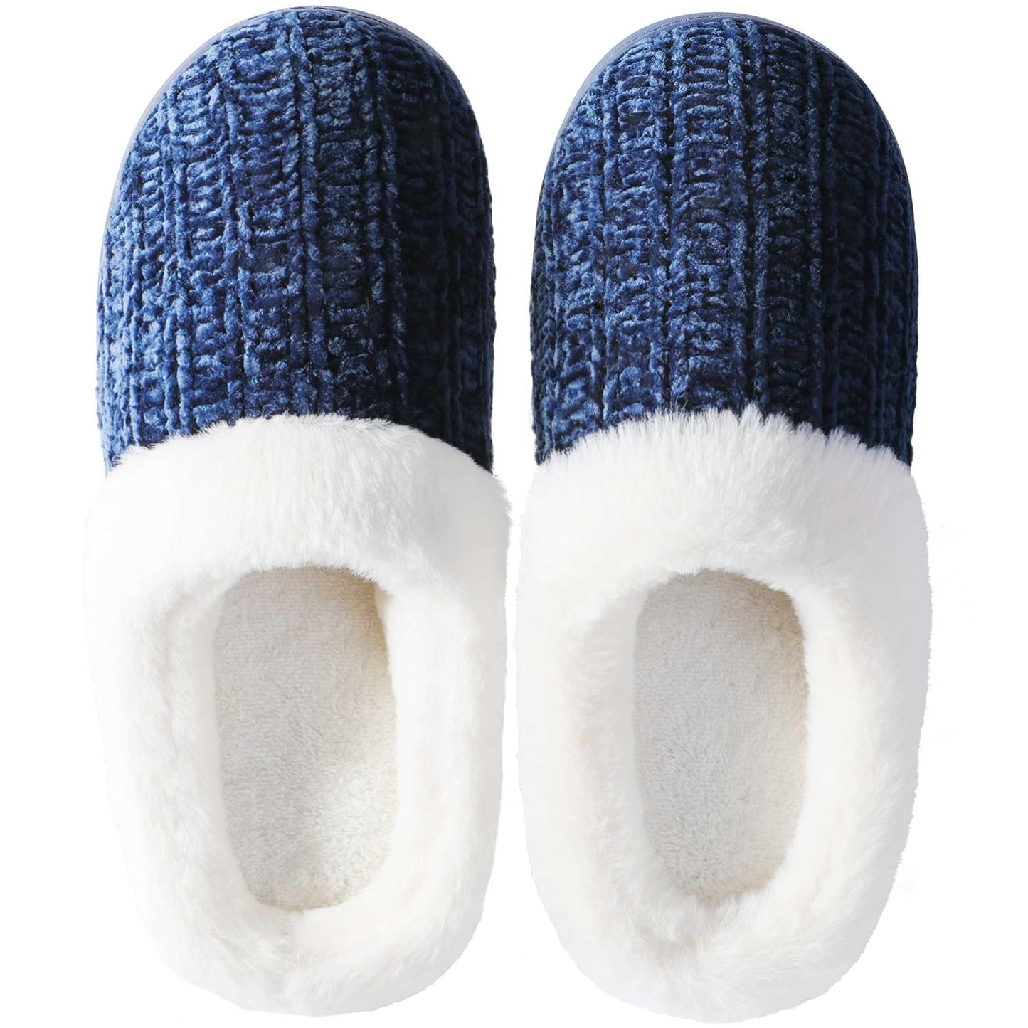 Slippers for Women Memory Foam Fuzzy House Slippers Bedroom Non-slip Warm Fluffy Plush Womens Slippers