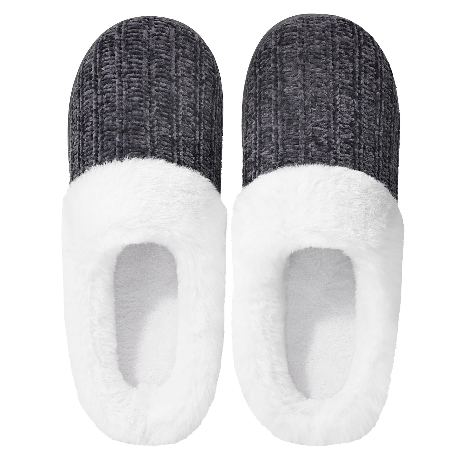 Slippers for Women Memory Foam Fuzzy House Slippers Bedroom Non-slip Warm Fluffy Plush Womens Slippers