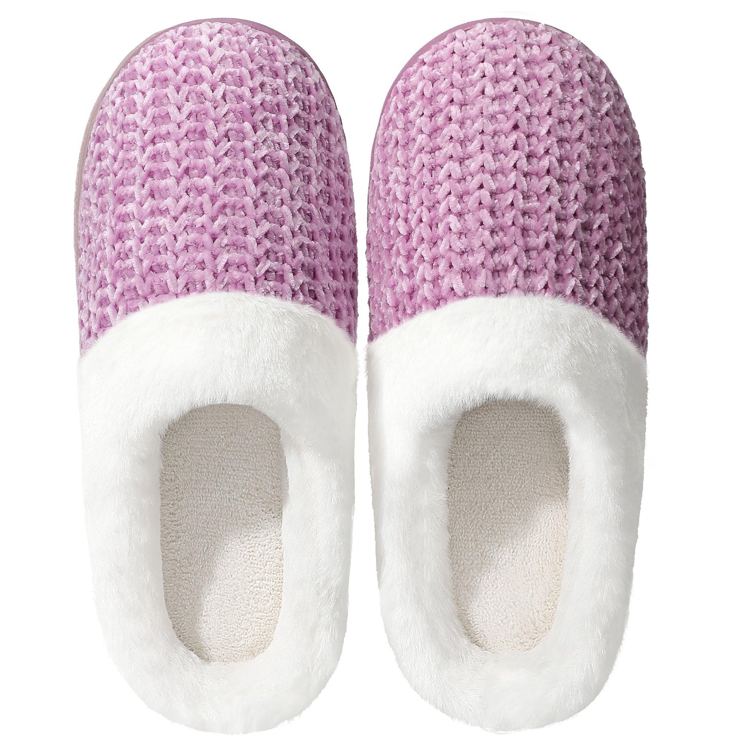 Slippers for Women Memory Foam Fuzzy House Slippers Bedroom Non-slip Warm Fluffy Plush Womens Slippers