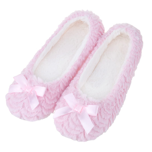 Women's Ballerina Slippers with Comfy Memory Foam Slip-on House Shoes