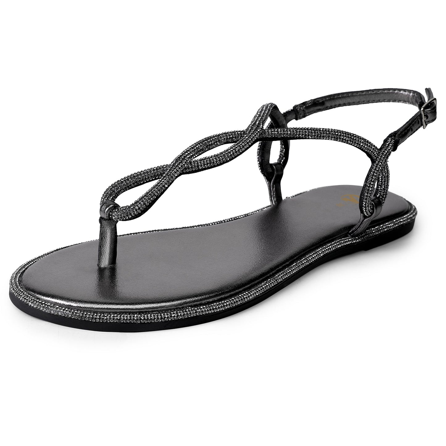 Women's Casual Fashion Thong Sandal with Ankle Strap