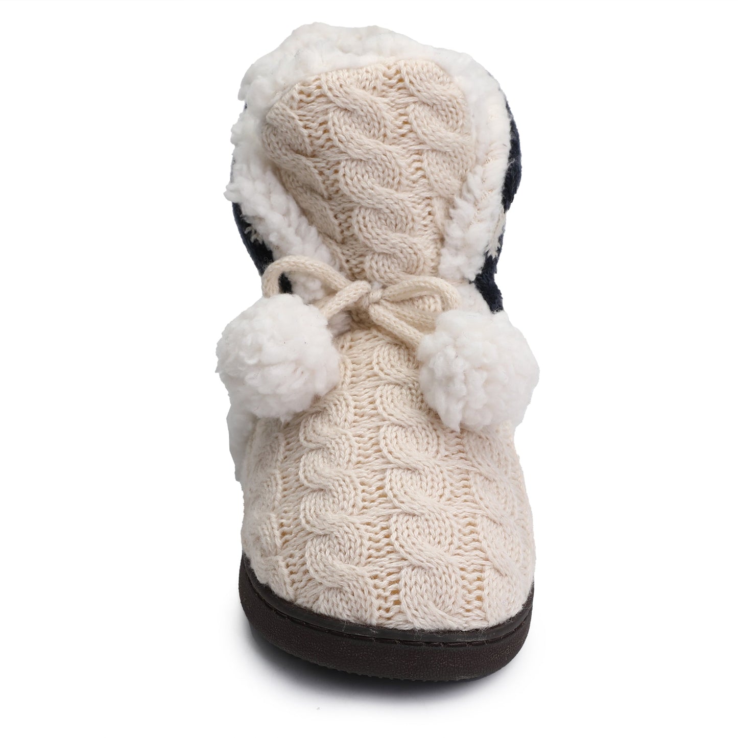 Fashion Womens Slipper Booties Warm Knitted Ankle Memory Foam Slippers