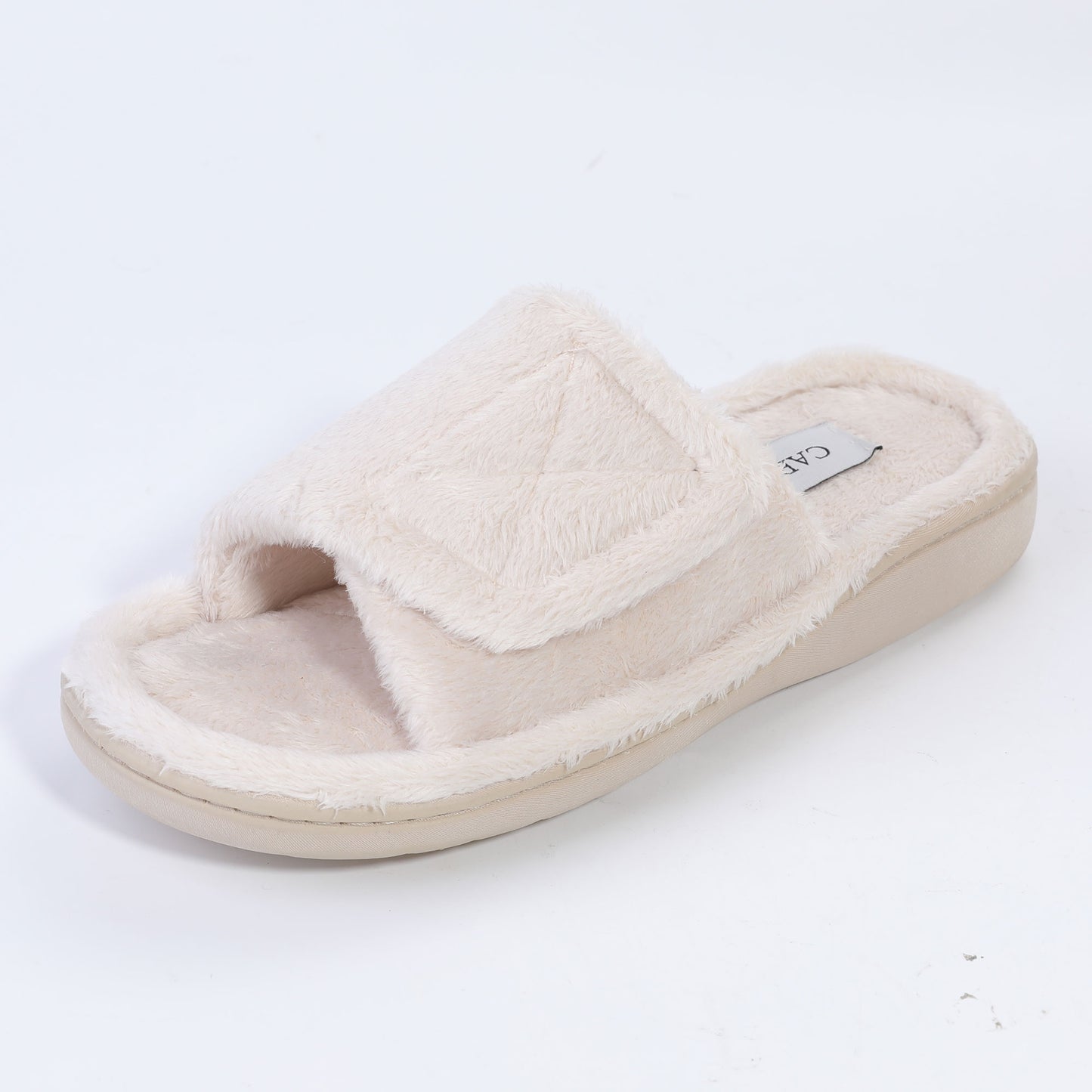 CARIPEL Womens Slippers Fuzzy Memory Foam House Slippers Open Toe