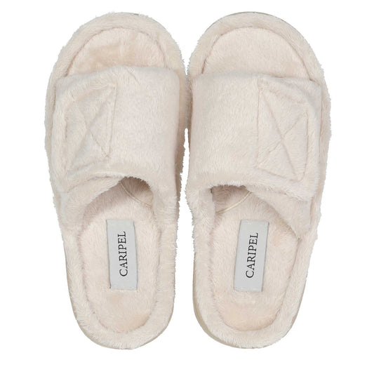 CARIPEL Womens Slippers Fuzzy Memory Foam House Slippers Open Toe