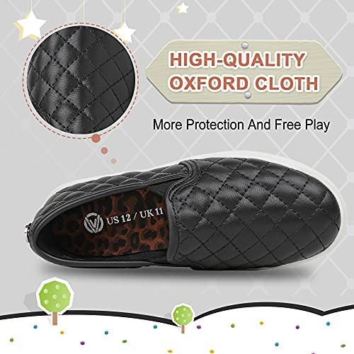 Tuboom Sneakers for Girls Slip On Shoes Little/Big Kid Comfort Low Top Fashion Tennis/Walking Casual Sneakers for Kids