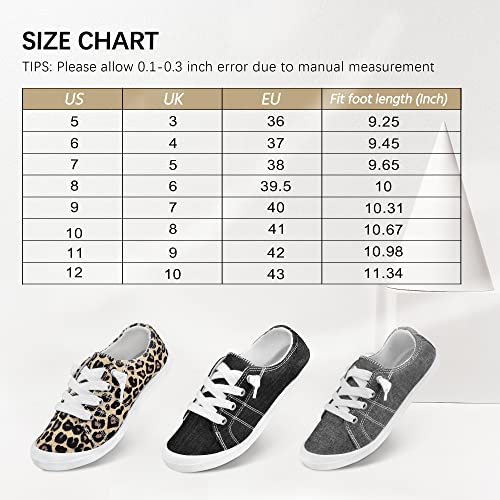 FUPPIA Womens Canvas Sneakers Low Top Lace Up Shoes Slip On Sneakers for Women