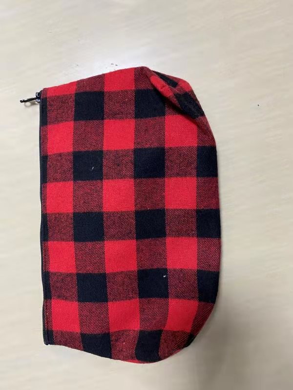 festooning Plaid Wallet in Red&Black